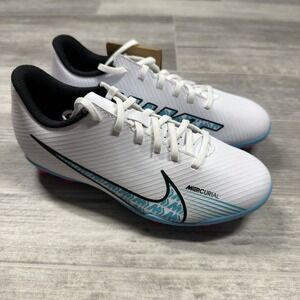 Nike Mercurial Jr. Youth Soccer Cleats White Blue Pink FG Size 1Y DJ5958-146 NEW